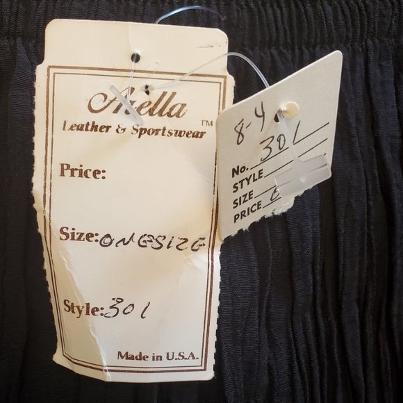 Vintage black broomstick skirt with silver studs - Picture 7 of 7